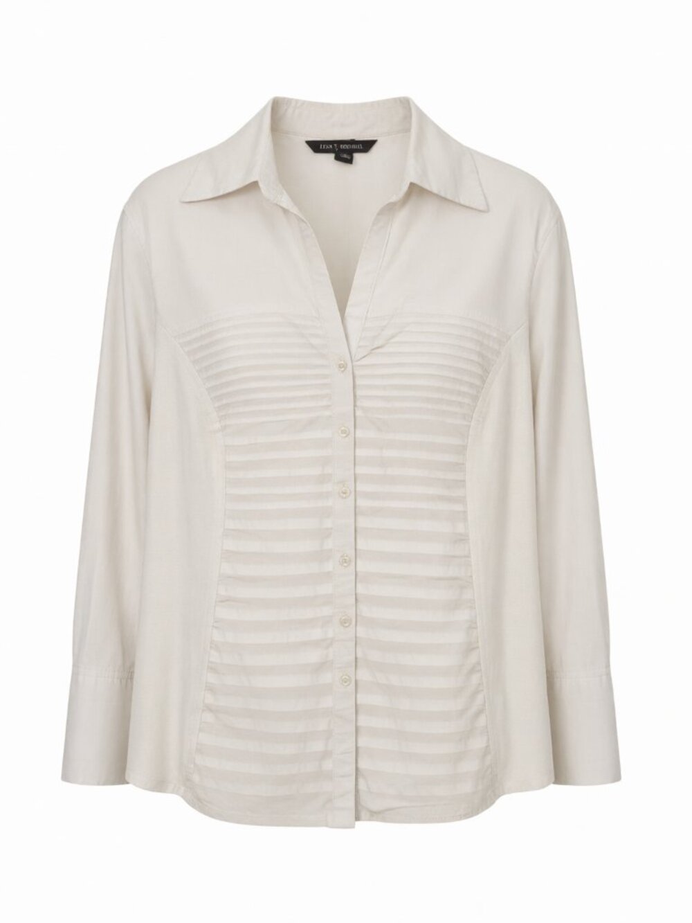 Zac & Rachel Button Down Shirt L Beige